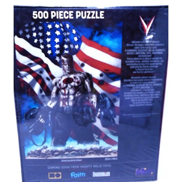 Sealed Brand New 500 pc. Jigsaw Puzzle "Bloodshot" Valiant Mighty Mojo 2020 - Picture 3 of 4